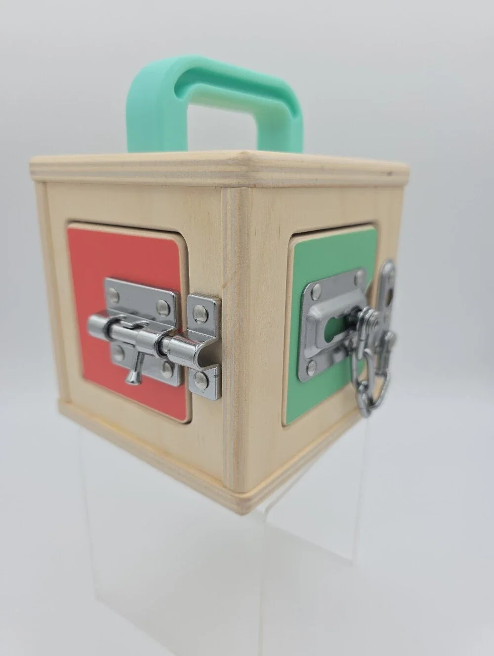 Lovevery Lock Box Realist Play Kit Montessori Wooden‎ Toddler Toy Busy Box